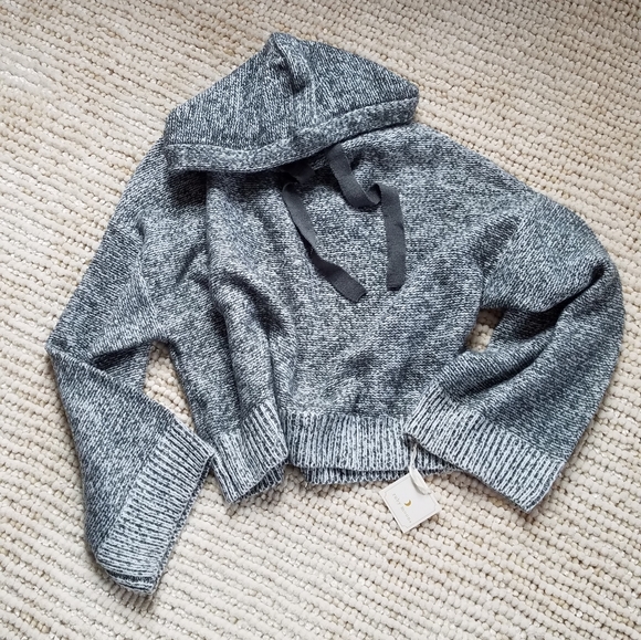 NWT crop hooded sweater FINAL PRICE - Picture 3 of 6